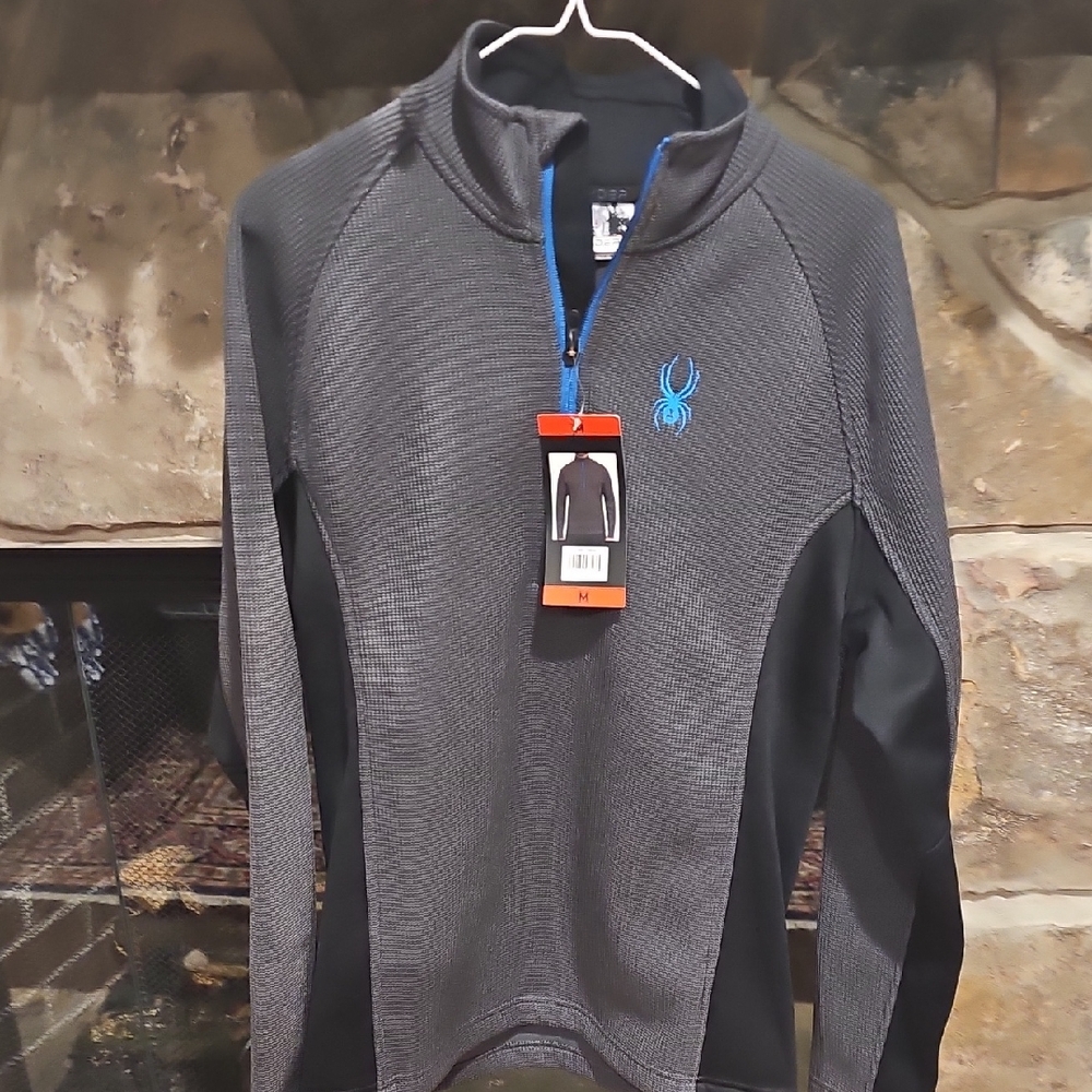 NWT SPYDER Zip 3/4 Front SIZE M